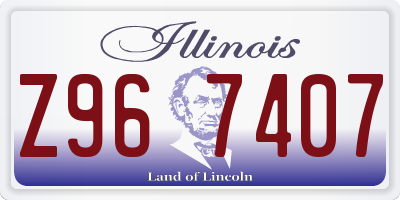IL license plate Z967407