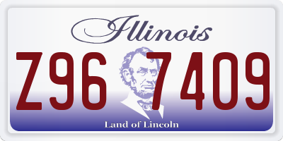 IL license plate Z967409