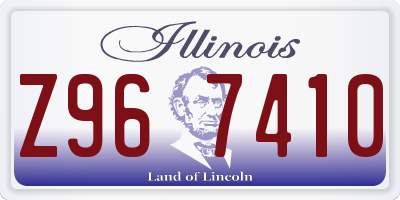 IL license plate Z967410