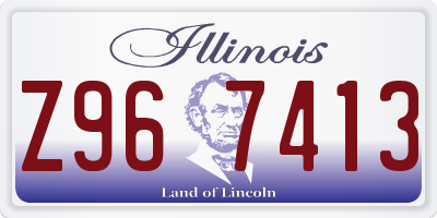 IL license plate Z967413