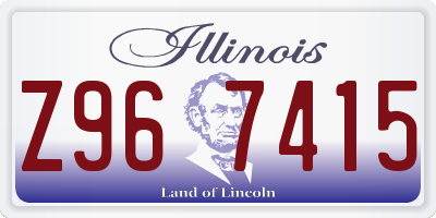 IL license plate Z967415