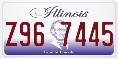 IL license plate Z967445
