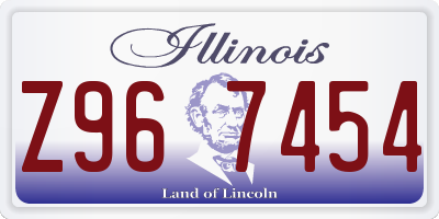 IL license plate Z967454