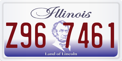 IL license plate Z967461