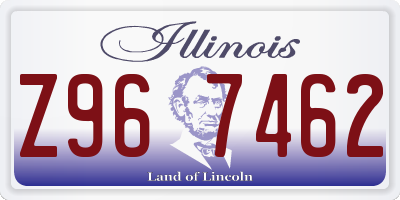 IL license plate Z967462