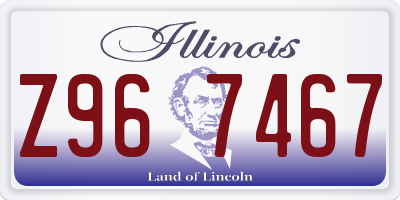 IL license plate Z967467
