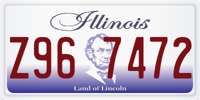 IL license plate Z967472