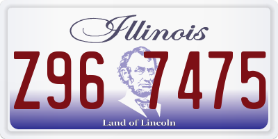 IL license plate Z967475