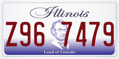 IL license plate Z967479