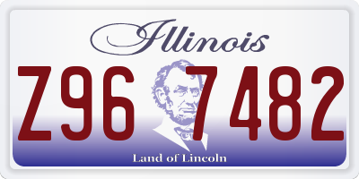IL license plate Z967482