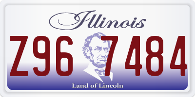 IL license plate Z967484
