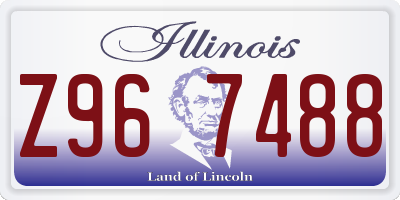 IL license plate Z967488