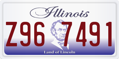 IL license plate Z967491