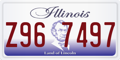 IL license plate Z967497