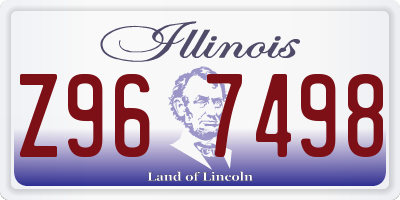 IL license plate Z967498