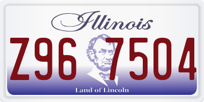 IL license plate Z967504