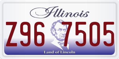 IL license plate Z967505