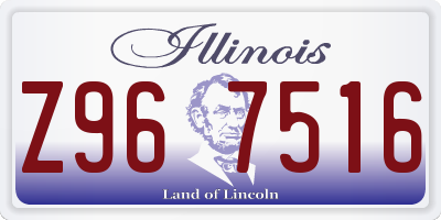 IL license plate Z967516
