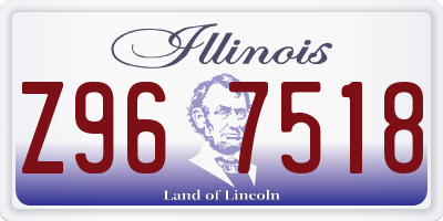 IL license plate Z967518