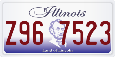 IL license plate Z967523