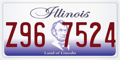 IL license plate Z967524