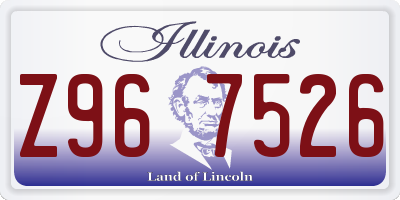 IL license plate Z967526