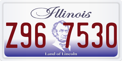 IL license plate Z967530