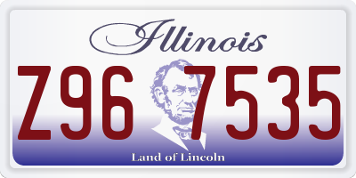 IL license plate Z967535