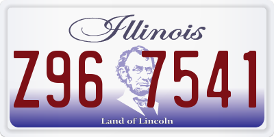 IL license plate Z967541