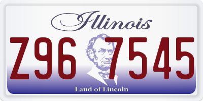 IL license plate Z967545