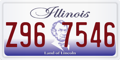 IL license plate Z967546