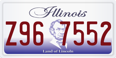 IL license plate Z967552