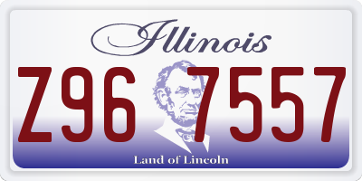 IL license plate Z967557
