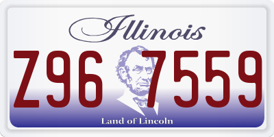 IL license plate Z967559