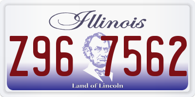 IL license plate Z967562