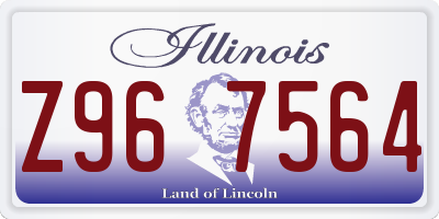 IL license plate Z967564