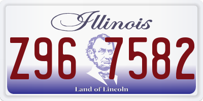 IL license plate Z967582