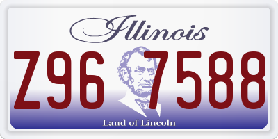 IL license plate Z967588