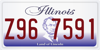 IL license plate Z967591