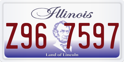 IL license plate Z967597