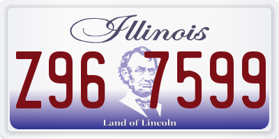 IL license plate Z967599