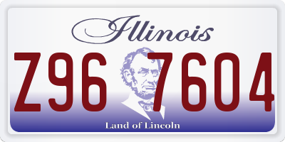IL license plate Z967604