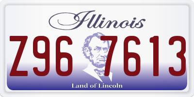 IL license plate Z967613