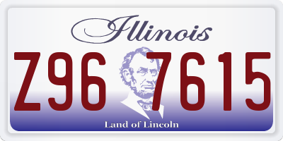 IL license plate Z967615