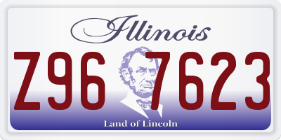 IL license plate Z967623