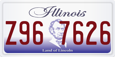 IL license plate Z967626