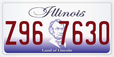 IL license plate Z967630