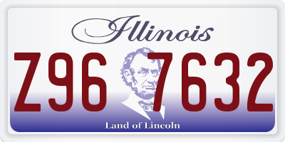 IL license plate Z967632