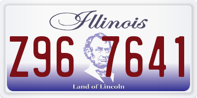 IL license plate Z967641