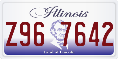 IL license plate Z967642